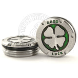 2 Custom Tour Style Green Lucky Clover Scotty Cameron Putter Weights Heavy | 19th Hole Custom Shop