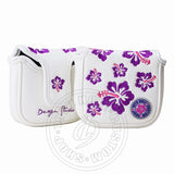 Purple Hibiscus Mallet Putter Headcover | 19th Hole Custom Shop