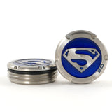 2 of Custom Tour Style Blue Superman Scotty Cameron Putter Weights | 19th Hole Custom Shop