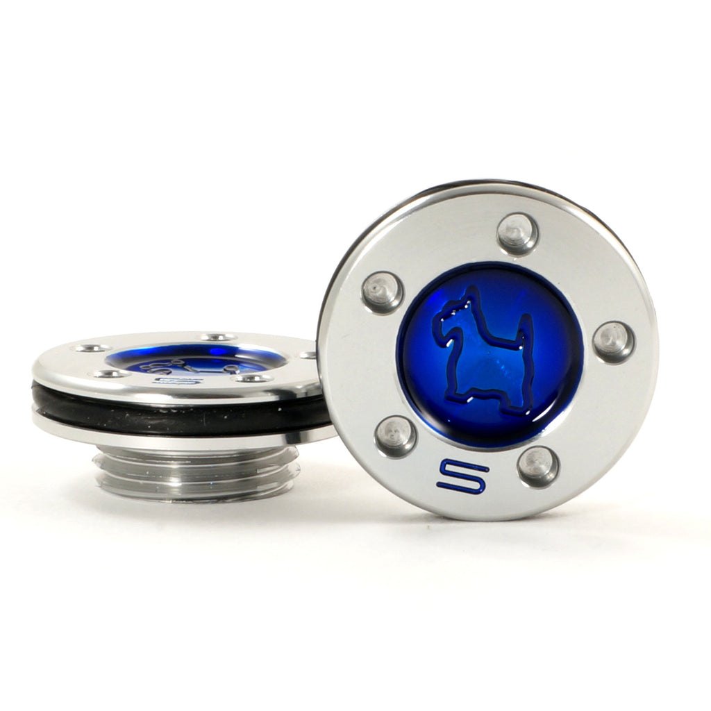 Blue Scottie Dog Scotty Cameron Fastback Squareback Mallet Putter Weights | 19th Hole Custom Shop
