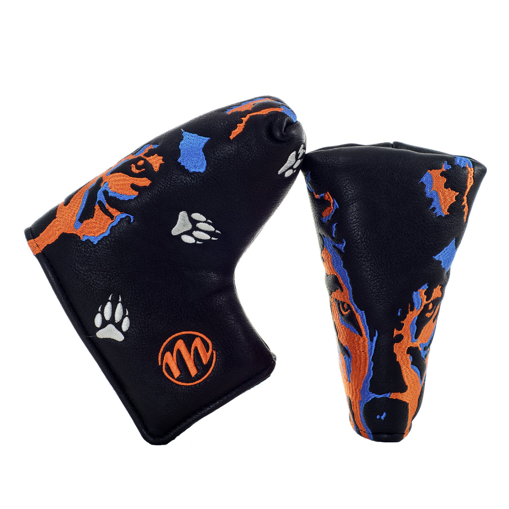 Black Wolf Blade Mid Mallet Putter Head cover | 19th Hole Custom Shop