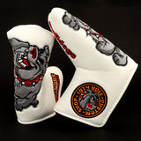 White Bulldog Blade Putter head Cover | 19th Hole Custom Shop