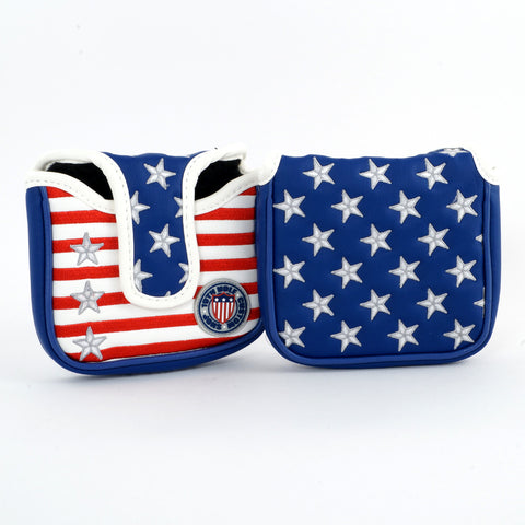Stars and Stripes Mallet Putter Head cover | 19th Hole Custom Shop