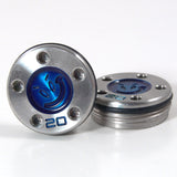 2 of Blue Smile Face Dancing Grinder Scotty Cameron Putter Weights | 19th Hole Custom Shop