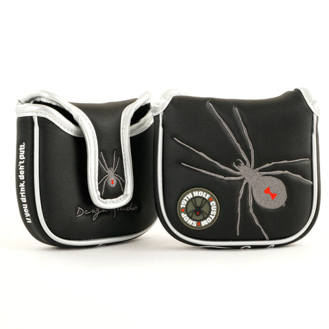 Black Spider Mallet Putter Head cover | 19th Hole Custom Shop