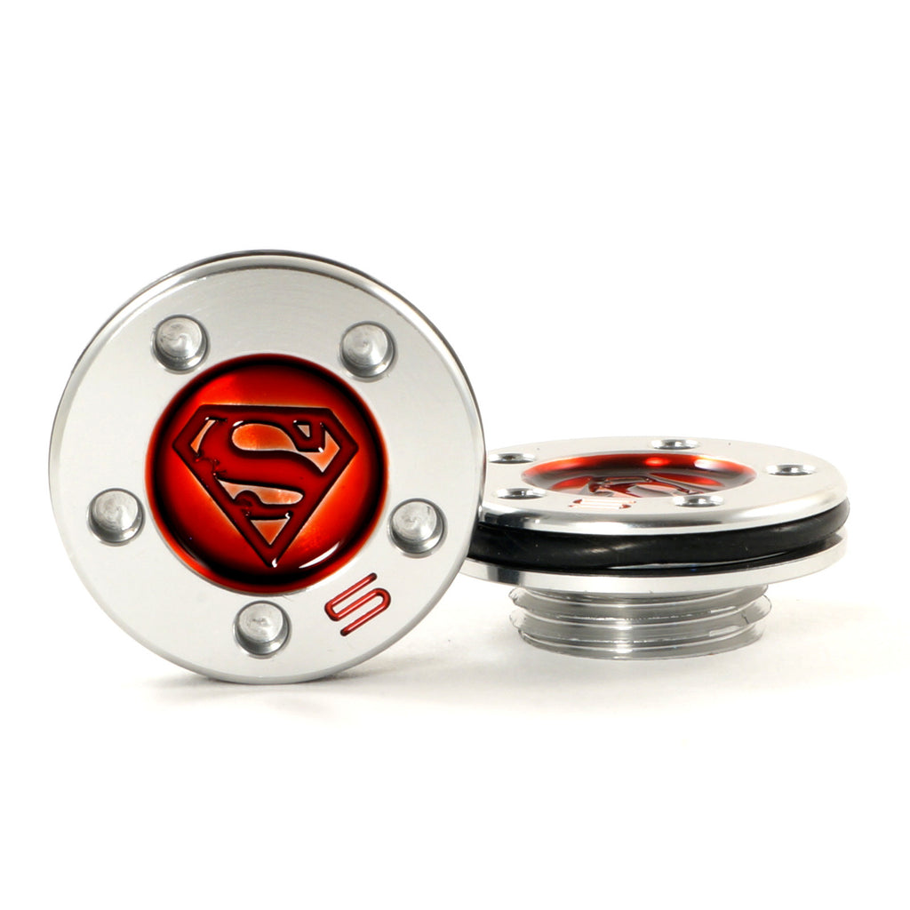 Red Superman Scotty Cameron Fastback Squareback Mallet Putter Weights | 19th Hole Custom Shop