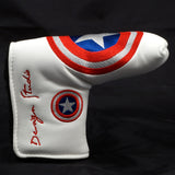 White American Shield Blade Putter Head cover | 19th Hole Custom Shop