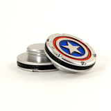 Custom Captain America Tour Style Scotty Cameron Mallet Putter Weights | 19th Hole Custom Shop