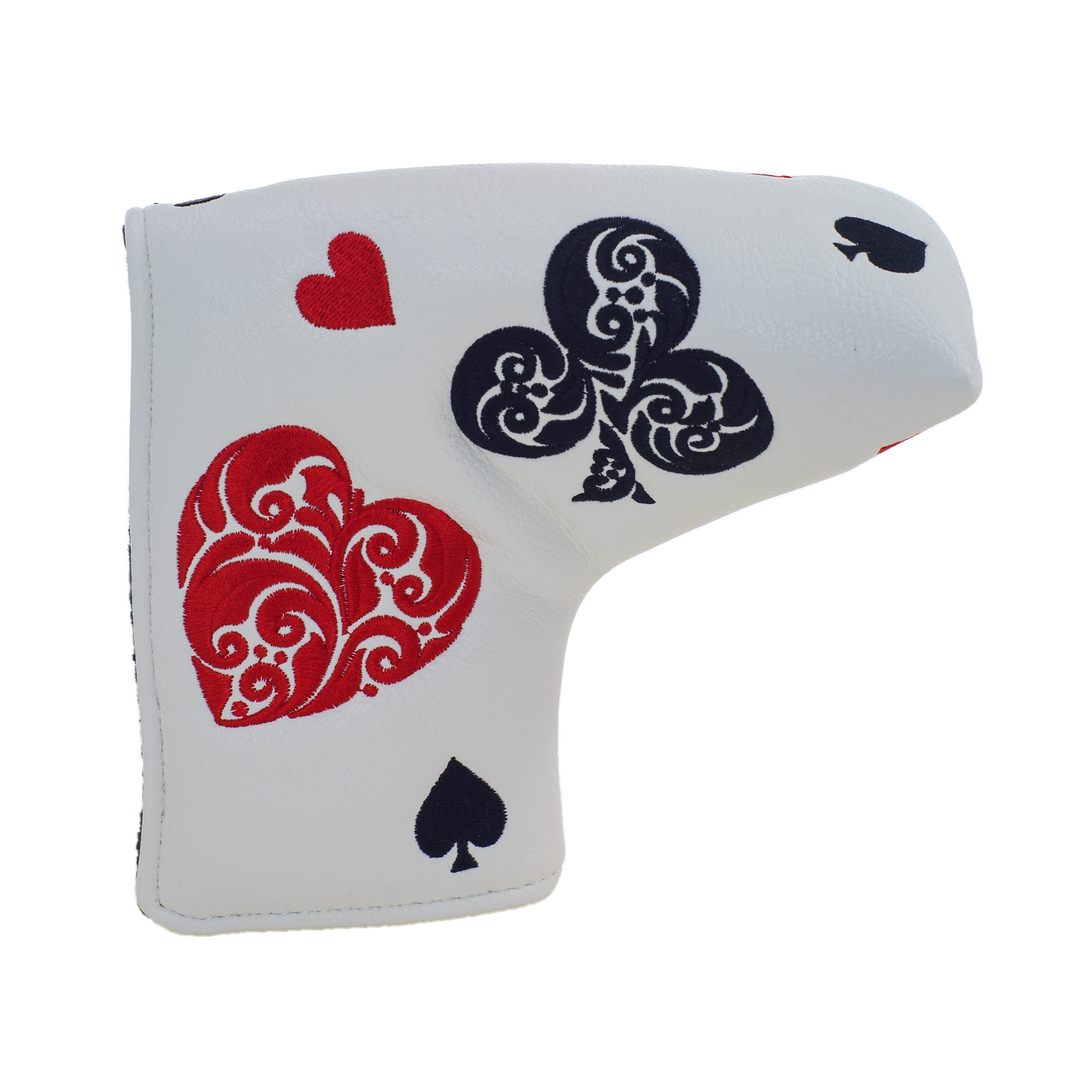 White Playing Card Suite Blade & Mid Mallet Putter Headcover | 19th ...