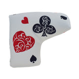Playing Card Suite Odyssey Blade Mid Mallet Putter Head cover | 19th Hole Custom Shop