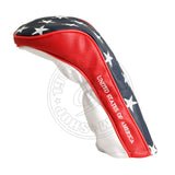 US Flag Stars and Stripes Driver Head cover, Blue/Red/White