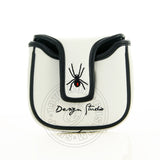 White Spider Odyssey Mallet Putter Head cover | 19th Hole Custom Shop