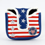 Stars and Stripes TaylorMade Mallet Putter Head cover | 19th Hole Custom Shop