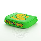Green Cash is King Odyssey Mallet Putter Head cover | 19th Hole Custom Shop