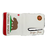 White California Republic Right Hand Cobra Mallet Putter Head cover | 19th Hole Custom Shop