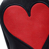 Black Playing Card Hearts Golf Fairway Wood Head cover - 19thHoleCustomShop