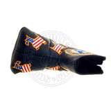 Black US Flag Dancing Scottie Dog TaylorMade Blade Mid Mallet Putter | 19th Hole Custom Shop