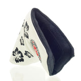 White Hibiscus Cleveland Blade Mid Mallet Putter Head Cover | 19th Hole Custom Shop