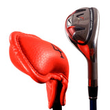 10 pc/Set PU Skull Golf Iron Club Head cover, Red