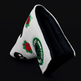 White Skull and Roses TaylorMade Blade & Mid Mallet Putter head Cover | 19th Hole Custom Shop