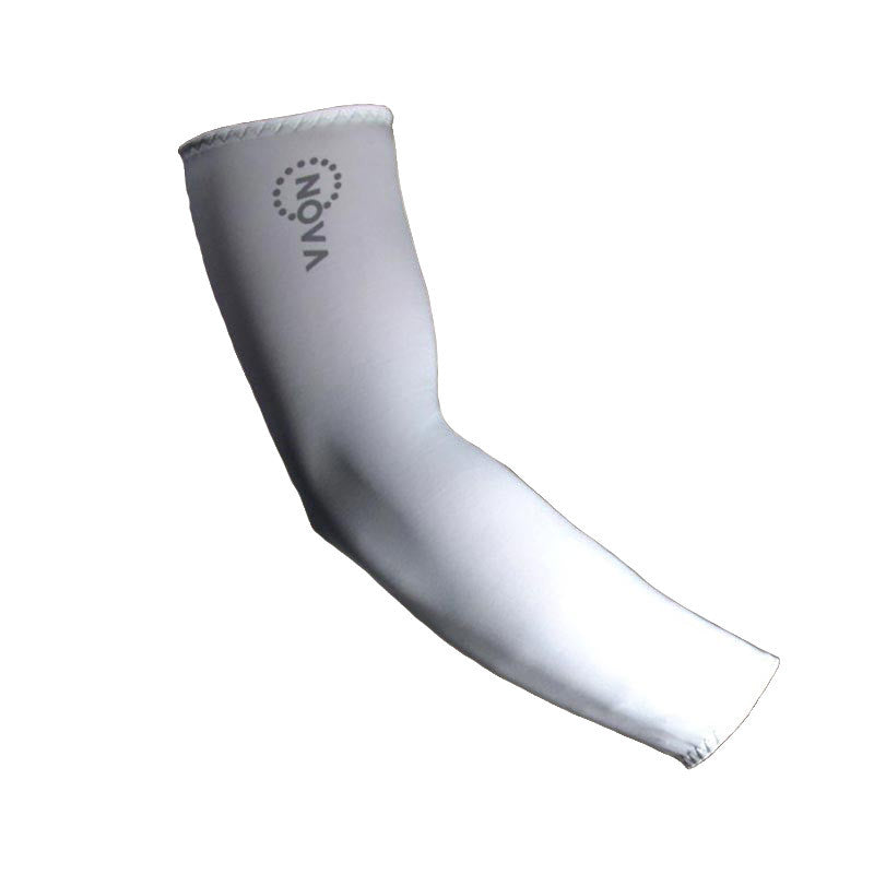 Cool-Dry Sun Protective Golf Arm Sleeves, White, SPF 50+ UV