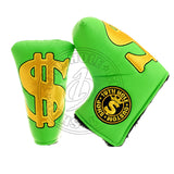 Cash is King Head cover for Blade Putter, Green